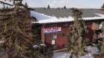 An Edmonton apartment building sports a 'For Rent' sign on Feb. 15, 2024. (Cam Wiebe/CTV News Edmonton)