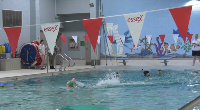 The Town of Essex hosts the 2024 Ontario Lifeguard Championships on Feb. 17, 2024. (Michelle Maluske/CTV News Windsor)
