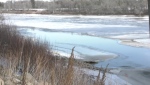 Millions of litres of raw sewage are leaking into the Red River as the city continues to work to fix a pipe. More than 90,000 people have been asked to conserve water. (Source: Danton Unger/CTV News Winnipeg. Uploaded Feb. 21, 2024)
