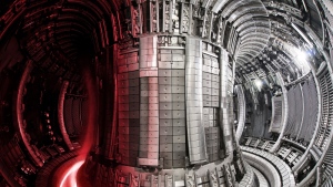 The inside of the JET tokamak, which conducted major nuclear fusion experiments in the U.K. (United Kingdom Atomic Energy Authority via CNN Newsource)