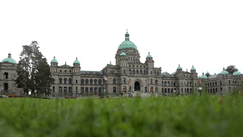 The legislature building in Victoria, B.C., on Monday, September 25, 2023. THE CANADIAN PRESS/Chad Hipolito