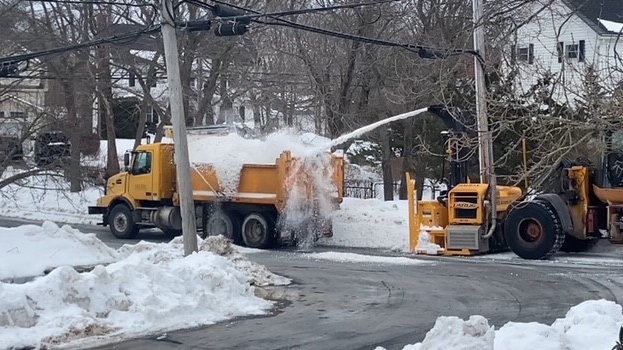City crews work to clean up the snow on streets throughout Halifax. (CTV/Paul Hollingsworth)