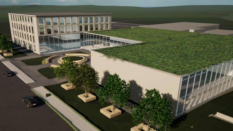 Rendering of the preferred design of Bradford’s new town hall. (Source: Town of Bradford West Gwillimbury)