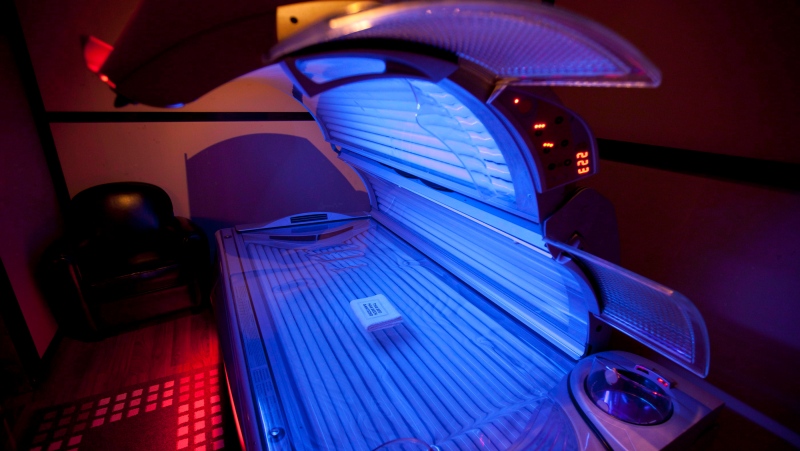 A tanning bed is seen in North Vancouver on March, 20, 2012. (Jonathan Hayward / The Canadian Press)