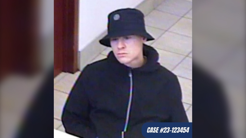Windsor Police are asking for the public’s help identifying a suspect wanted in connection to an attempted fraud at a local bank. (Source: Windsor police)