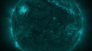 Solar flares spotted erupting on sun