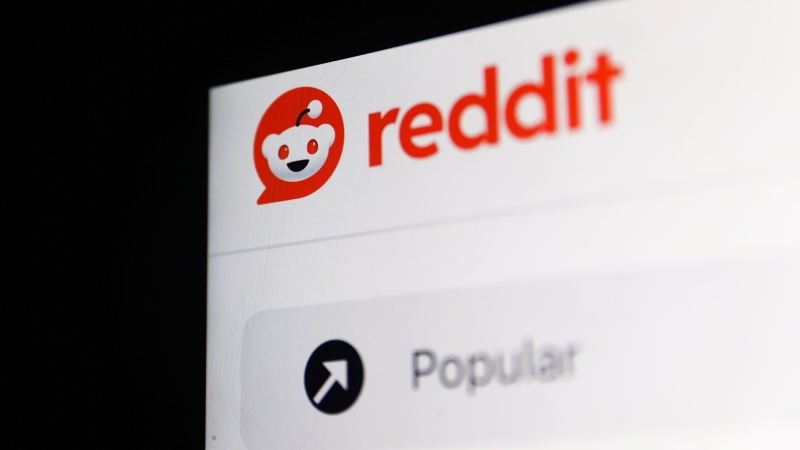 Reddit logo on the website displayed on a laptop screen. Reddit on Thursday filed to go public, nearly 20 years after its launch. (Jakub Porzycki/NurPhoto/Getty Images)

