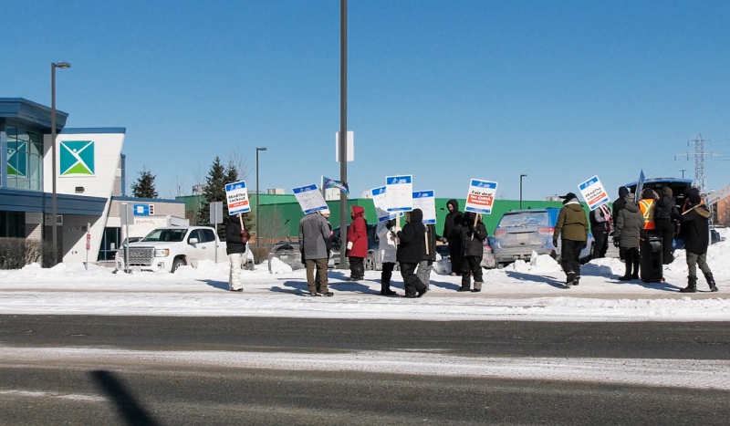 OPSEU Local 631 has been locked out by its employer, the Canadian Mental Health Association, since February 13, 2024. (Lydia Chubak/CTV News)