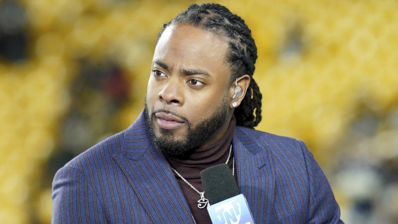 Authorities in Washington state said Richard Sherman was arrested early Saturday, Feb. 24, 2024, on suspicion of driving under the influence. No other details about the arrest were immediately available. (AP Photo/Matt Freed, File)