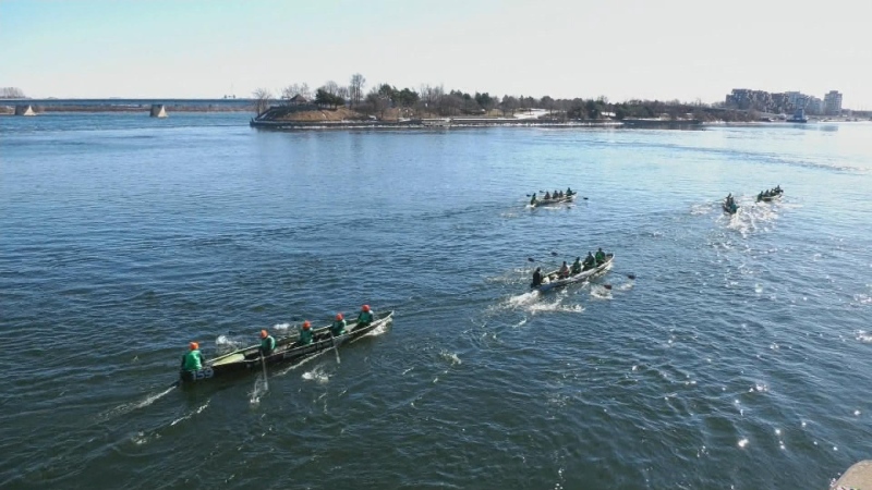 After a four year hiatus the Montreal Ice Canoe Race returned on Feb. 24, 2024. 