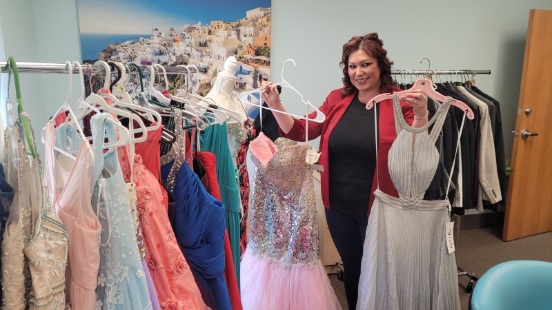 The 'Say Yes To The Prom Dress' event, put on by Windsor, Ont. charity New Beginnings, is getting ready for the 2024 prom season. (Sanjay Maru/CTV News Windsor)