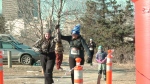 Runners taking part in the Hypothermic Half Marathon on Feb. 25, 2024. (Source: Alexandra Holyk/CTV News)