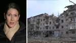 Heather Wright in Ukraine reporting on the war