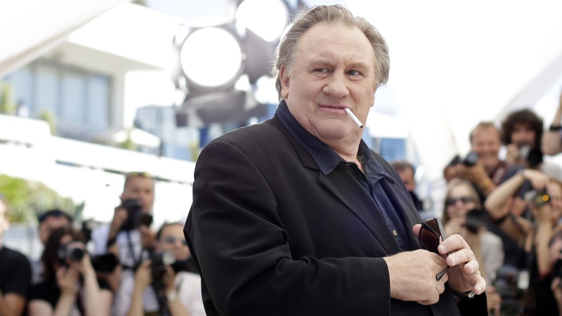 Actor Gerard Depardieu poses for photographers during a photo call for the film Valley of Love, at the 68th international film festival, Cannes, southern France, on May 22, 2015. (Thibault Camus / AP Photo)