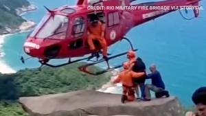 WATCH: High-altitude rescue near Rio de Janeiro