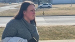 Veronica Whittal, 48, made a court appearance in Chatham, Ont., on Monday, Feb. 26, 2024. (Travis Fortnum/CTV News Windsor)