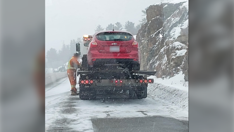A 23-year-old driver from Espanola stopped for speeding on Highway 69 received a three-day suspension and had car towed after blowing an 'alert' in a roadside screening. Feb. 25/24 (Ontario Provincial Police)