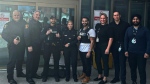 Windsor police and Windsor Regional Hospital officials in front of the Emergency Department in Windsor, Ont. (Source: Windsor police)