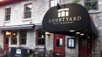 The Courtyard Restaurant in Ottawa's ByWard Market is closing on Tuesday night after more than 40 years of business. (The Courtyard Restaurant/Facebook) 