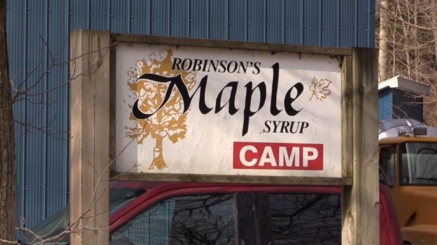 Robinson’s Maple Products camp near Lucknow, as seen on Feb. 27, 2024. (Scott Miller/CTV News London)