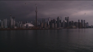 Timelapse: Storm passes over Toronto 