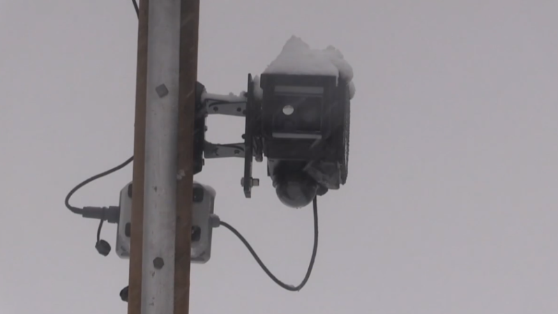 FILE - A photo radar speed camera along the 25th Sideroad in Essa Township, Ont. (CTV News)