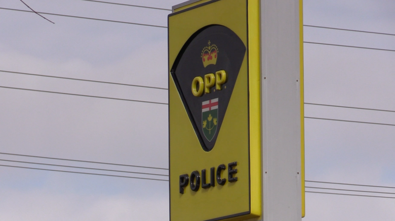Ontario Provincial Police sign. (CTV News/Mike Arsalides)