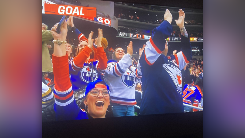 Fans travel to watch the Oilers in action