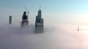 WATCH: Fog blankets New York City