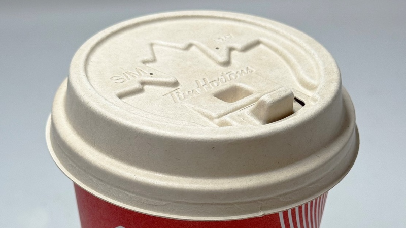 Tim Hortons is testing a new plastic-free, fibre coffee lid in P.E.I. (Source: Tim Hortons)