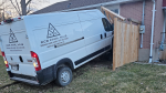 London police are investigating after a stolen van crashed into the side of an east London home on Feb. 27, 2024. (Source: Krishna Memmollu)