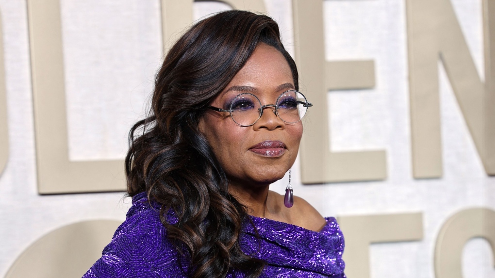 Oprah at the 2024 Golden Globe awards