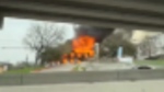 Video shows massive blaze at Texas hotel 
