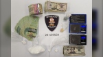 Police seized $13,505 in illegal drugs and $10,844 in cash in Windsor, Ont. (Source: Windsor police)