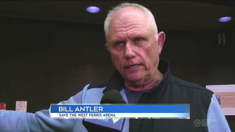 Bill Antler, North Bay resident with Save the West Ferris Arena group. Feb. 28/24 (Eric Taschner/CTV Northern Ontario)