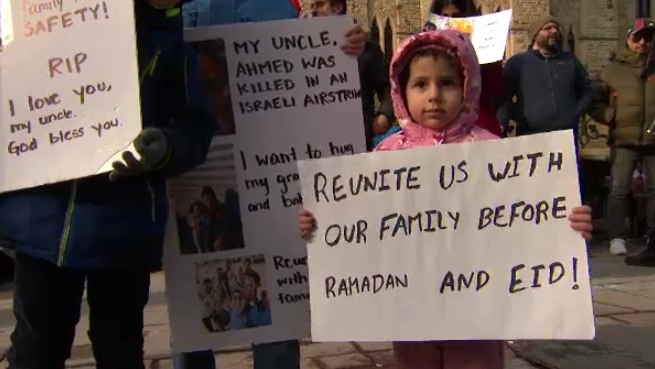 Palestinian-Canadian demonstration