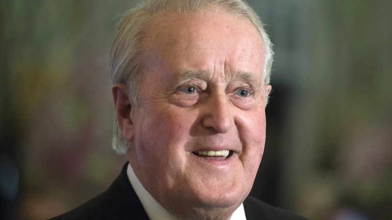 Former Prime Minister Brian Mulroney smiles as he attends an event in his honour in Montreal, Thursday, May 9, 2019. THE CANADIAN PRESS/Graham Hughes 