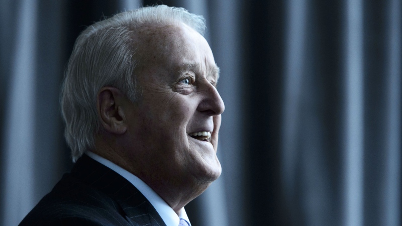 Former prime minister Brian Mulroney arrives to speak at a conference in Ottawa on Tuesday, March 5, 2019. (Sean Kilpatrick / THE CANADIAN PRESS)