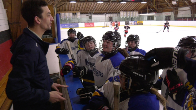 Mattawa high school has its first all-women competitive hockey team in 50 years. Feb. 29/24 (Eric Taschner/CTV Northern Ontario)