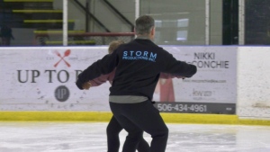 A photo of Elvis Stojko at the 8th Hussars Sports Centre in Sussex for a youth figure skating clinic. (Alana Pickrell/CTV Atlantic)