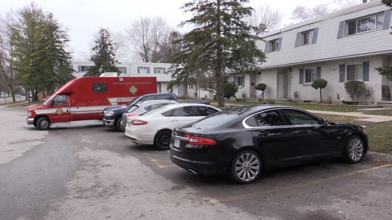 London Fire Department will be laying charges after an overnight basement fire on Boullee Street in London Ont. on March 3, 2024. (Brent Lale/CTV News London)