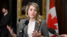 Canadian Foreign Affairs Minister Melanie Joly has announced another round of sanctions against the Russian government, which she says are in response to last month's death of Russian opposition leader Alexei Navalny and Russia's "continued gross and systematic violations of human rights." Joly speaks to media in the Foyer of the House of Commons on Parliament Hill in Ottawa, Friday, March 1, 2024. THE CANADIAN PRESS/Justin Tang