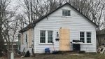 Boarded up house on Henry Street in Barrie, Ont. on Sun. March 3, 2024 (CTV News/ Dave Sullivan)