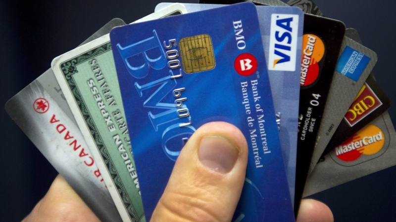 Credit cards are seen in a file photo. (THE CANADIAN PRESS/Ryan Remiorz)