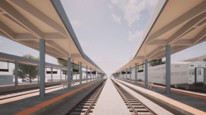 The platforms at the Lucien L'Allier train station are being rebuilt (exo / YouTube)