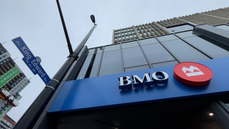 A BMO branch in Ottawa. (Dave Charbonneau/CTV News Ottawa)
