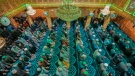 Muslims offer prayer inside a Mosque on the first day of Ramadan, in Srinagar, Indian controlled Kashmir, Tuesday, March 12, 2024. (AP Photo/Mukhtar Khan) 