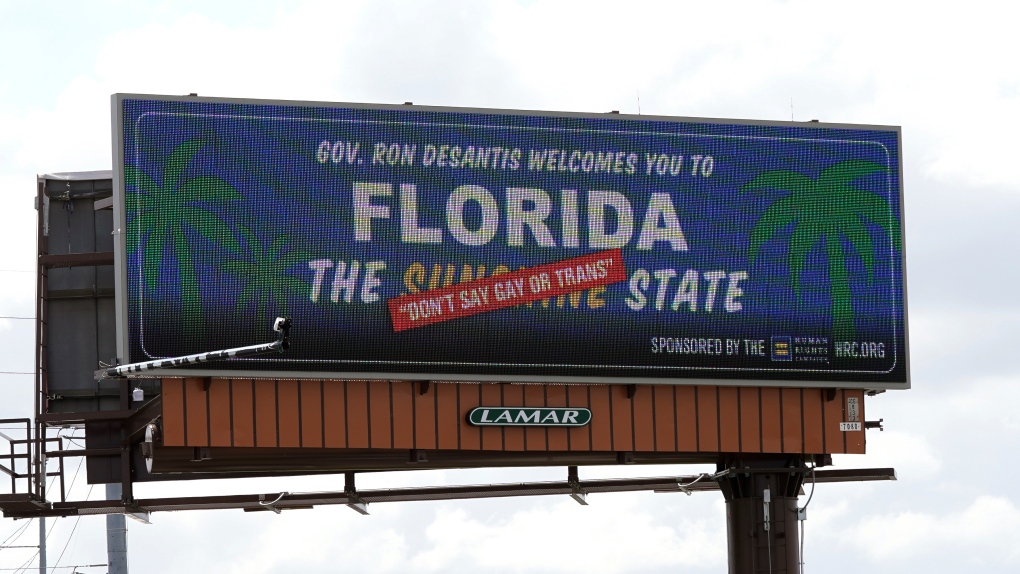 'Don't Say Gay or Trans' billboard, Florida
