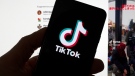 The TikTok logo is seen on a mobile phone in front of a computer screen displaying the TikTok home screen on March 18, 2023, in Boston. (AP Photo/Michael Dwyer, File)