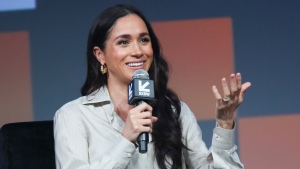 Meghan, The Duchess of Sussex, speaks at the 2024 South by Southwest Conference in Austin, Texas. (Jack Plunkett/Invision/AP)
